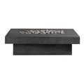 Toplina - Rectangular Concrete Fire Pit Table by Crete Design