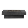 Toplina - Rectangular Concrete Fire Pit Table by Crete Design