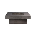 Platz - Square Concrete Fire Pit Table by Crete Design