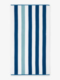 Marine Blue Sea Glass Cabana Beach Towel by Laguna Beach Textile Company