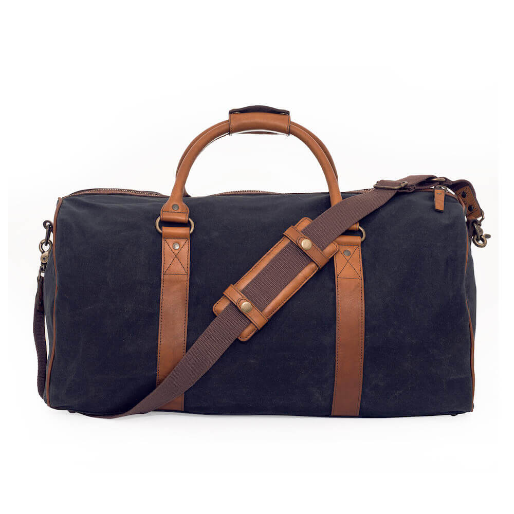 Campaign Waxed Canvas Medium Field Duffle Bag by Mission Mercantile Leather Goods