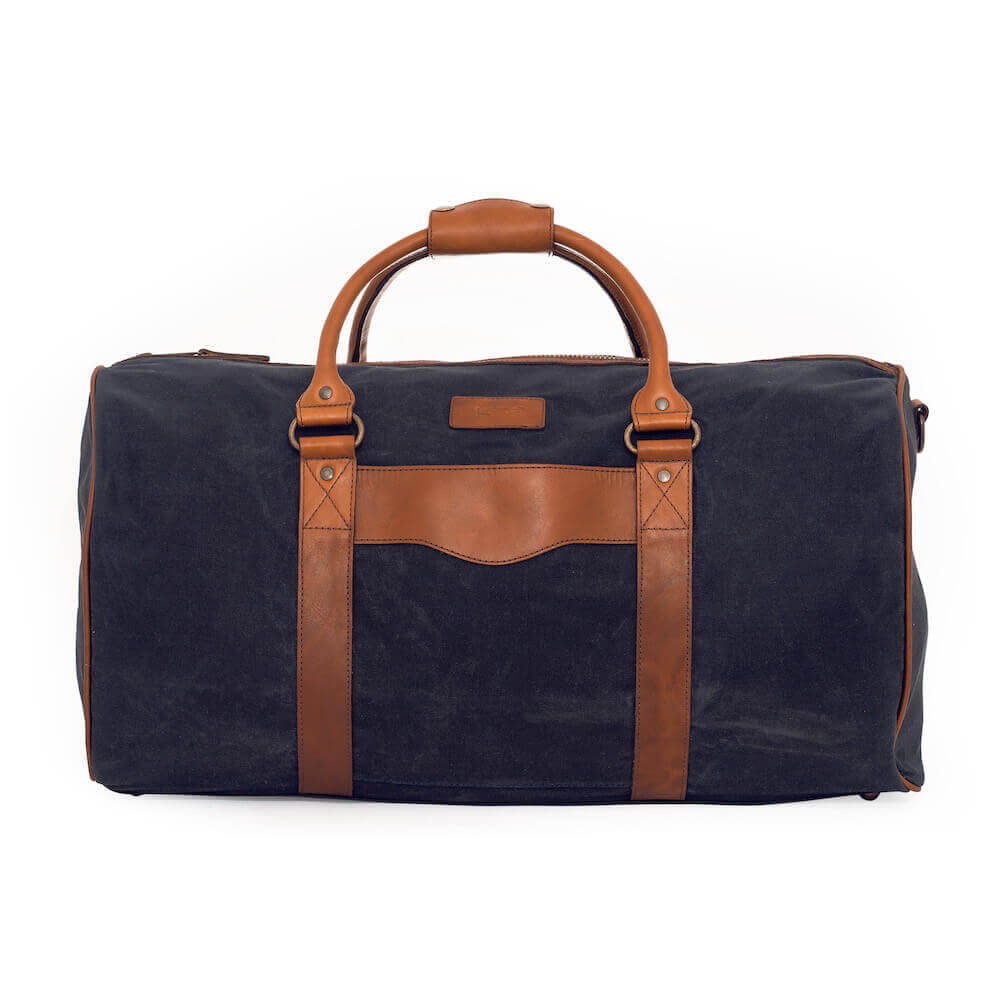 Campaign Waxed Canvas Medium Field Duffle Bag by Mission Mercantile Leather Goods