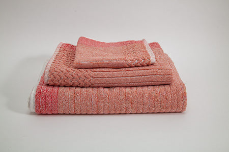 Pastel Bonini Chevron Coral  3 Pc. Set by Turkish Towel Collection