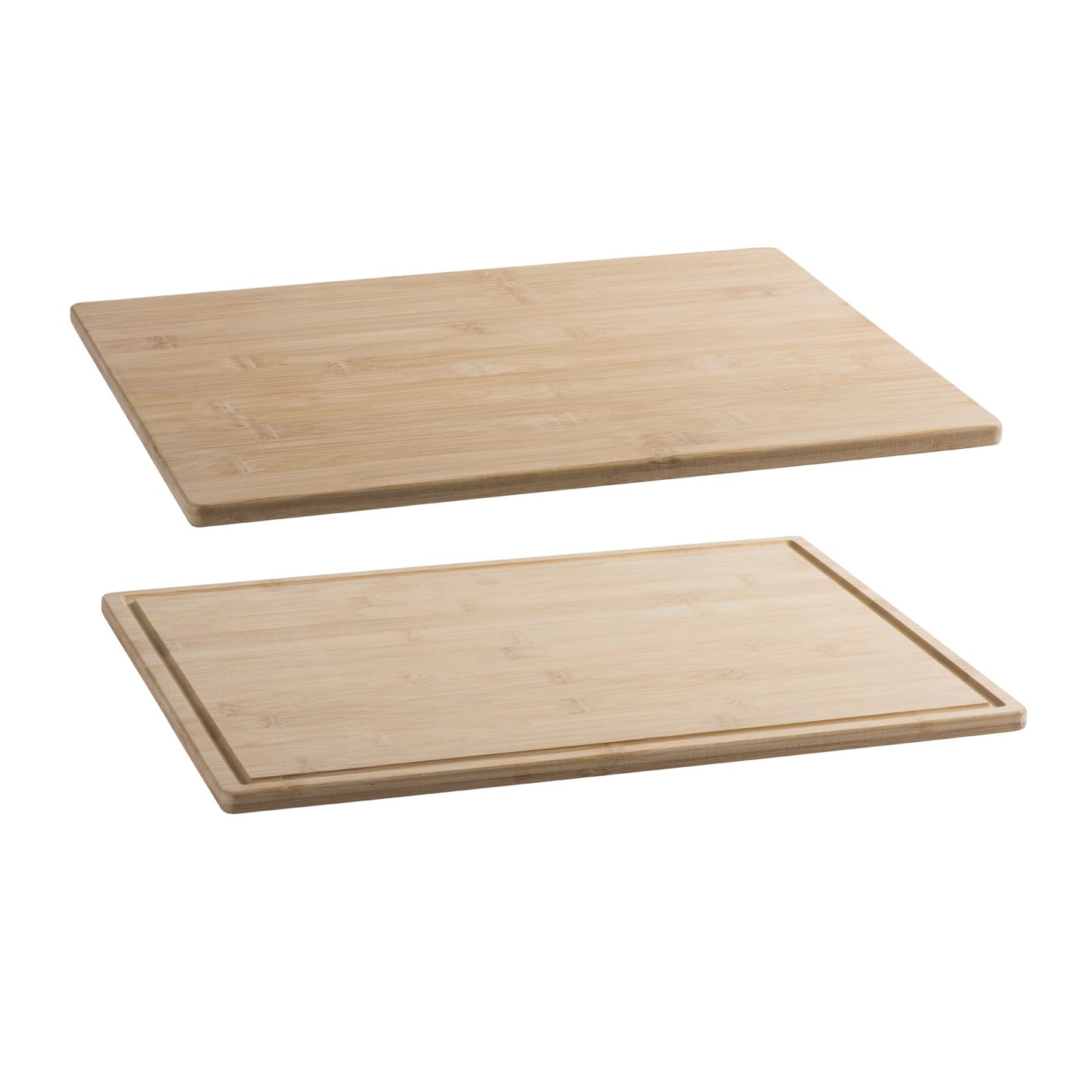 Bamboo Medium Kitchen Cutting Board 15"X 11"X 0.5" Cheese and Charcuterie Pack of 2 by Hammont