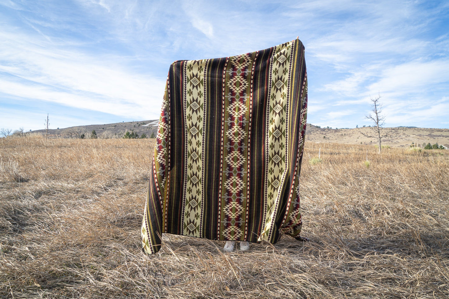 Andean Alpaca Wool Blanket - Cactus by Alpaca Threadz