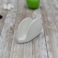 Set Of 6 White Napkin Holder 4.5" inch X 3" inch | 11 X 8 Cm by Wilmax Porcelain