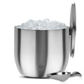 Extra Large Ice Bucket with Lid and Ice Scoop, Steel by Snowfox