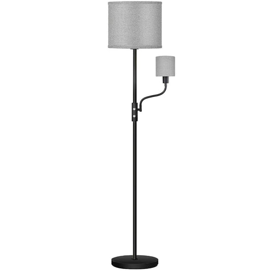 67.32In Mother Daughter Floor Lamp, Linen Shade, 3200K Brightness, 360° Adjustable Reading Light, Modern Decoration, Living Room Bed - Gray by VYSN