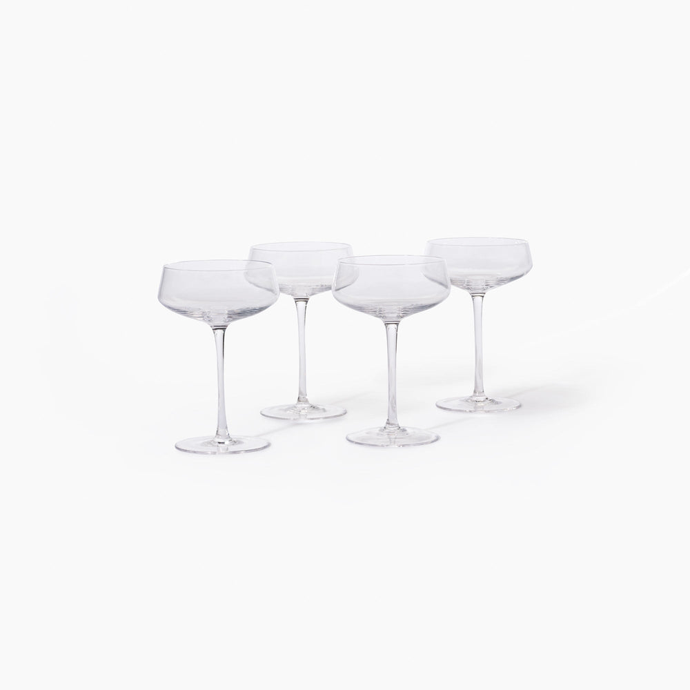 Coupe Glass - Set of 4 by Leeway Home