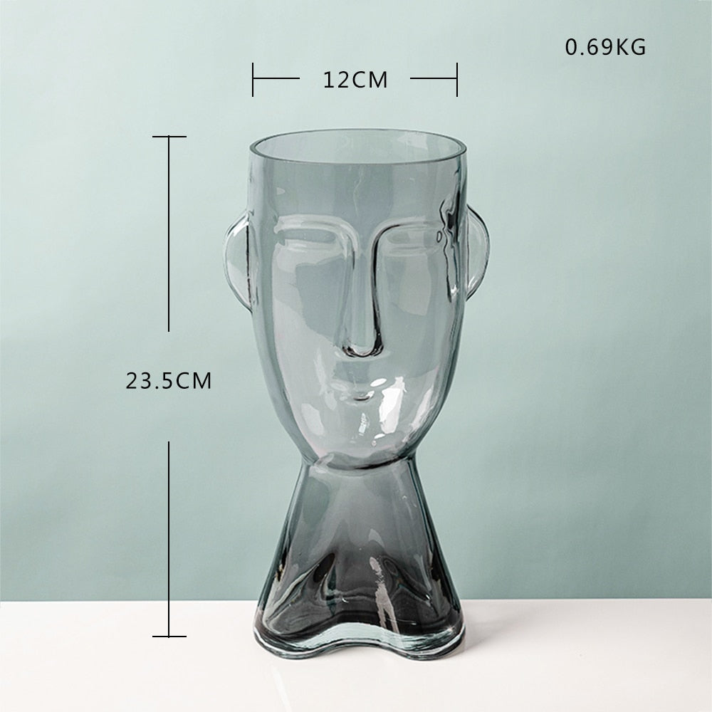 Abstract Human Face Glass Flower by Blak Hom