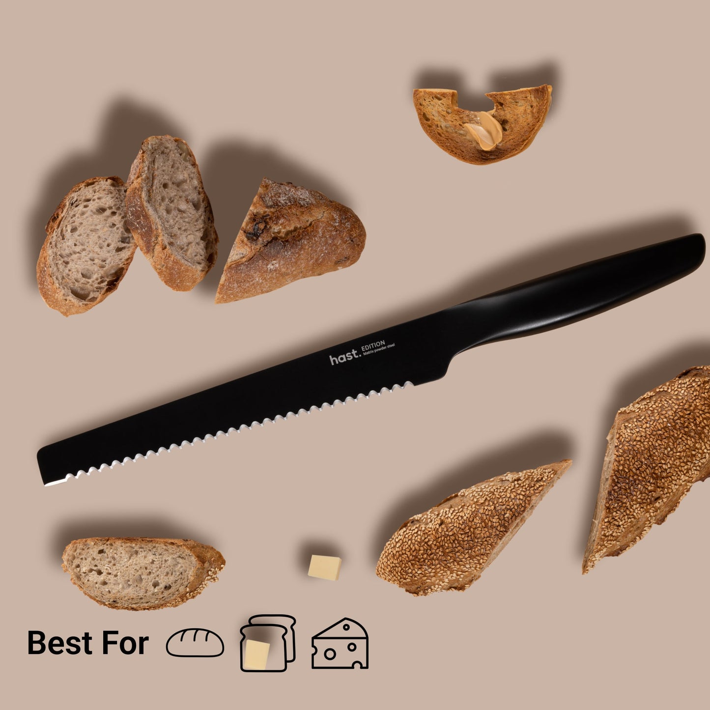 Edition Series Design Bread Knife by Hast