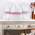 3 Large Organic Cotton Dust Bags by Hayden Hill London