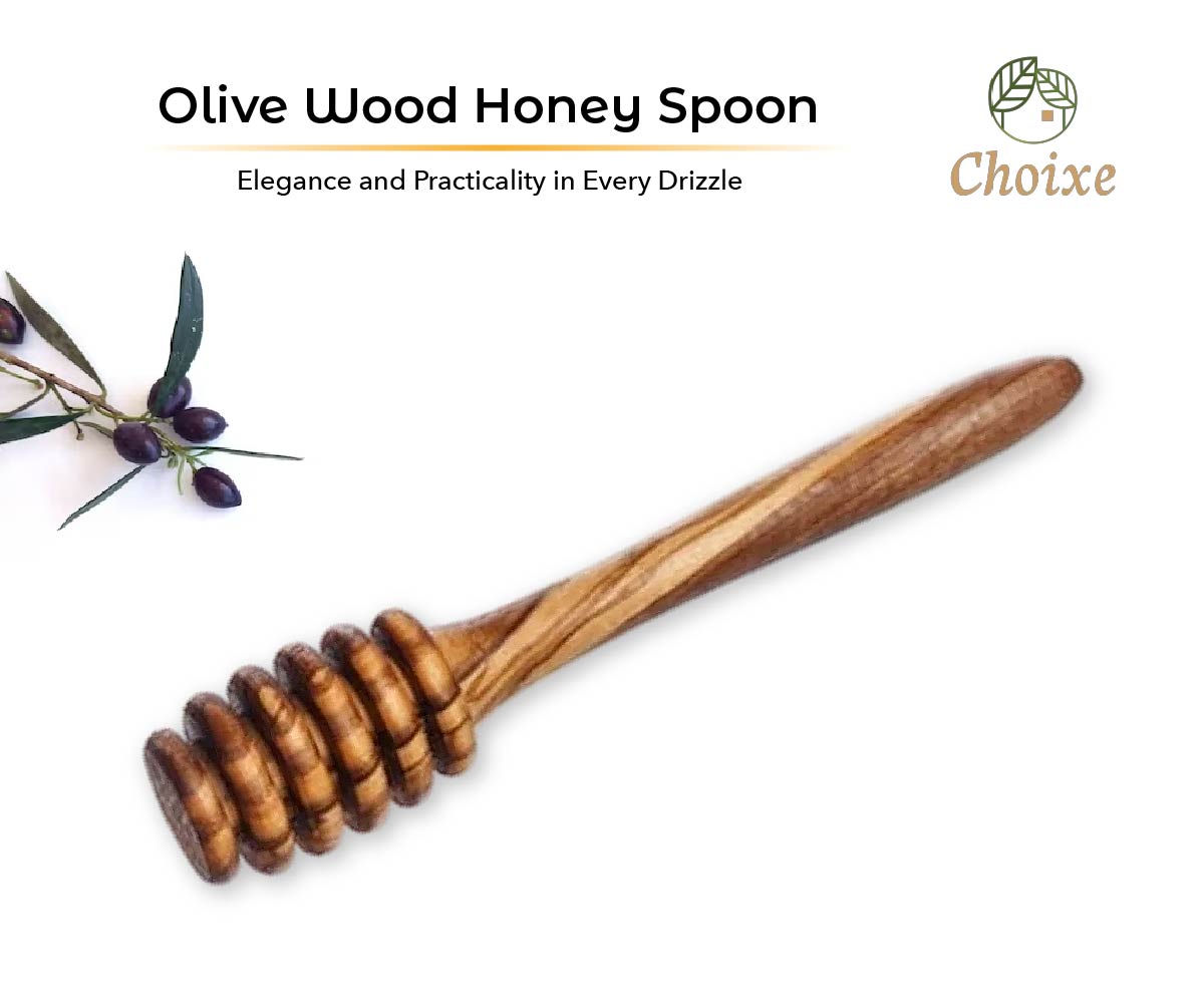 Olive Wood Honey Spoon by Choixe