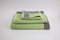 Pastel Bonini Chevron Lime Green Fume 3 Pc. Set by Turkish Towel Collection