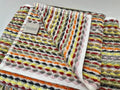 Chevron Harvest Orange Green Rust Yellow by Turkish Towel Collection