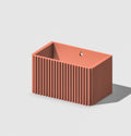 Rectangle Ribbed Wall Planter by Rosebud HomeGoods