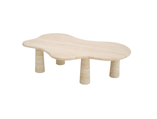 Isernia Travertine Coffee Table by Mode-De-Vie