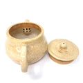 Ivory Yellow Wood-fired Teapot by Tea and Whisk