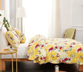 DaDa Bedding Radiant Sunshine Yellow Hummingbirds Floral Scalloped Bedspread Set (JHW-925) by DaDa Bedding Collection