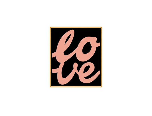 Love Framed Canvas by Mode-De-Vie