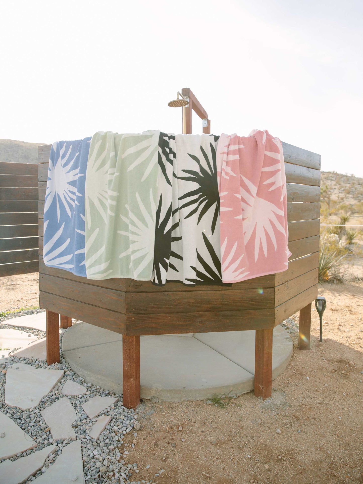 Green Agave Cabana Beach Towel by Laguna Beach Textile Company