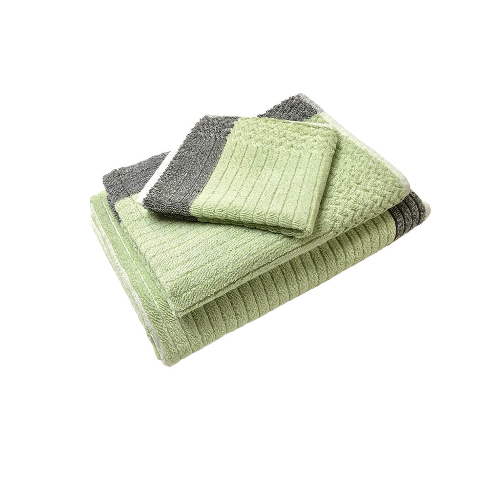 Pastel Bonini Chevron Lime Green Fume 3 Pc. Set by Turkish Towel Collection