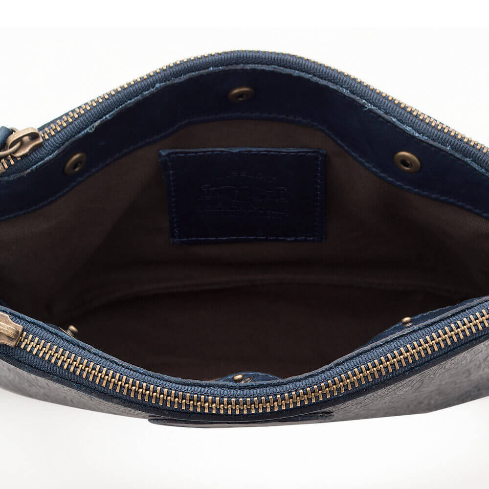 Tooled Leather Crossbody Bag by Mission Mercantile Leather Goods