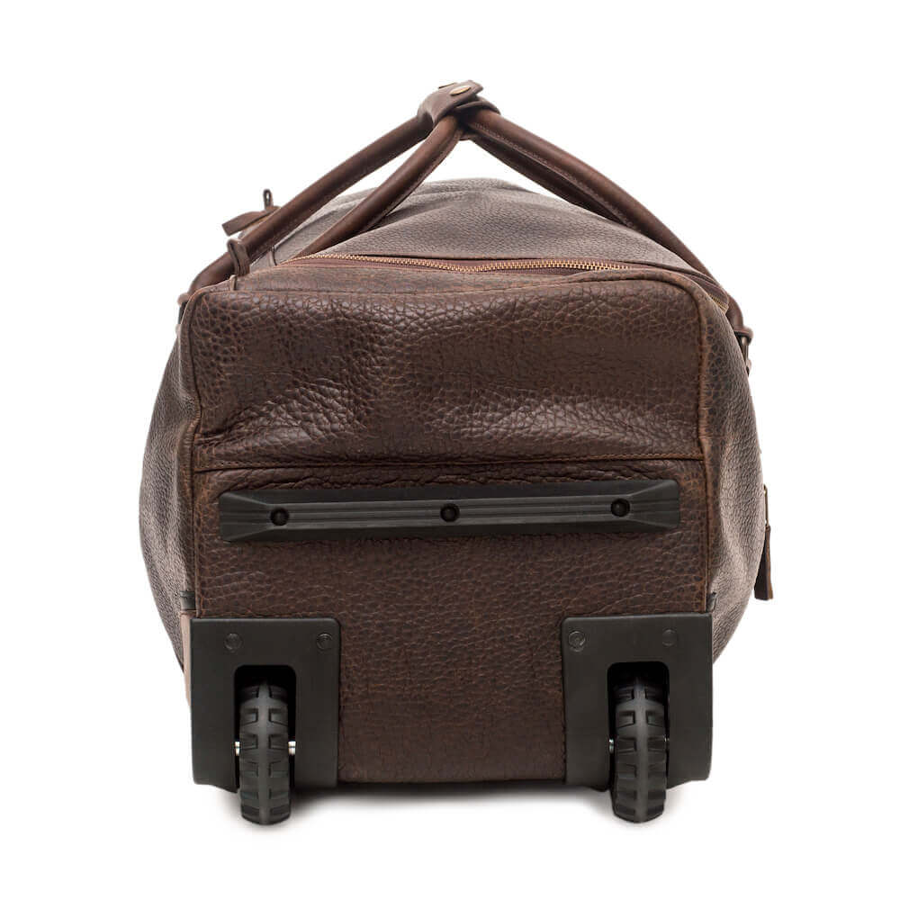 Theodore Leather Rolling Carry-On Duffle Bag by Mission Mercantile Leather Goods