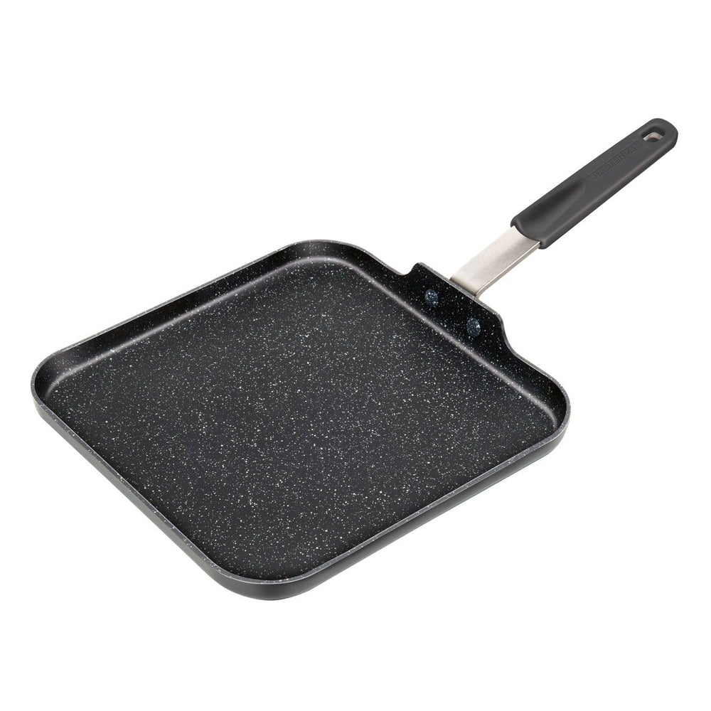 Nonstick  Crepe Pan & Griddle with Silicone Grip, 11" (28cm) - Granite/Black by VYSN