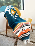 Navy Baja Mexican Blanket by Laguna Beach Textile Company