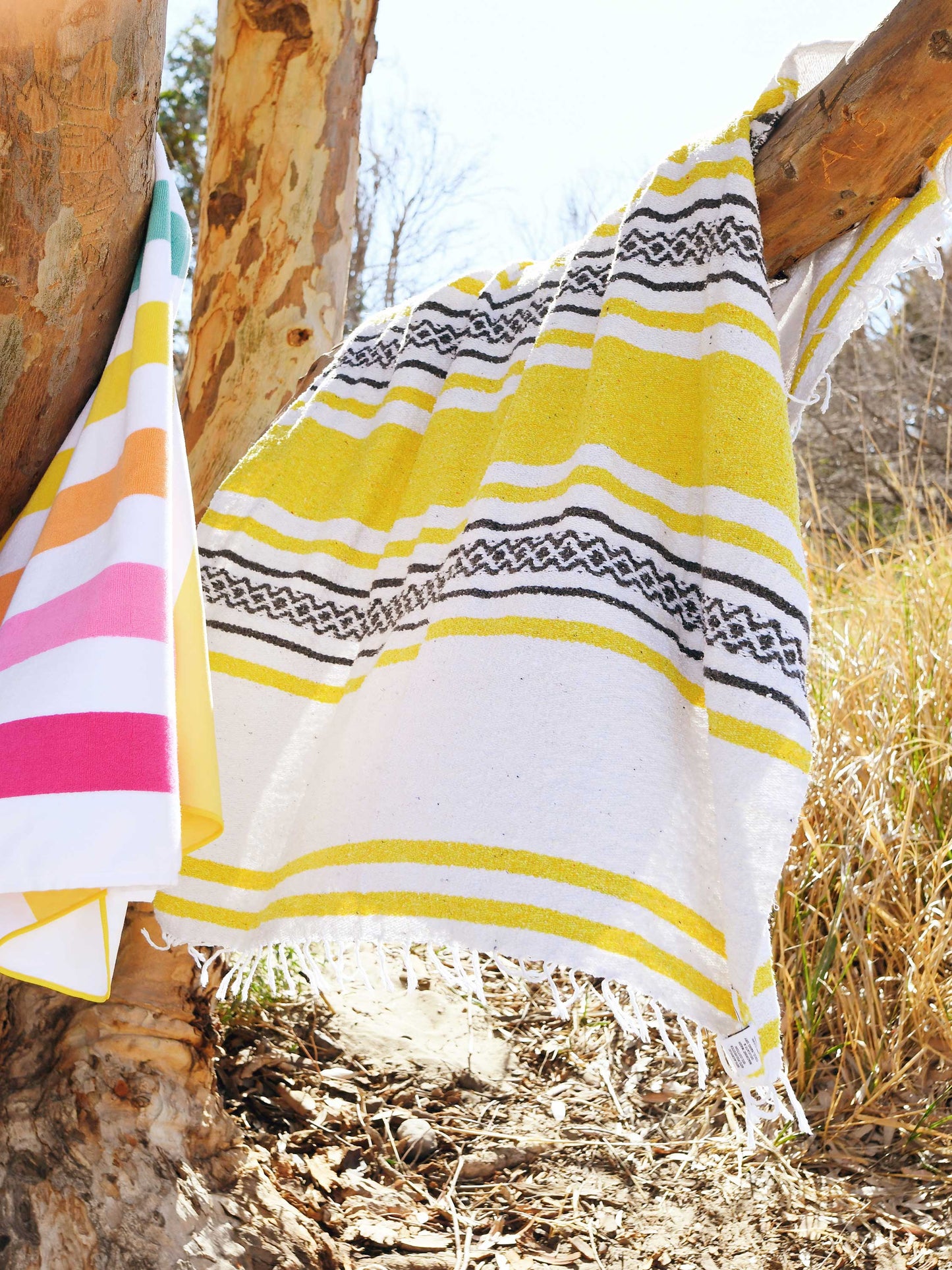 Yellow Stone Cabo Mexican Blanket by Laguna Beach Textile Company