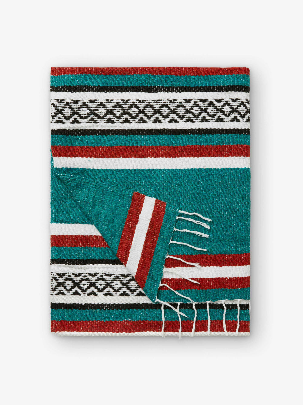 Rustic Green Cabo Mexican Blanket by Laguna Beach Textile Company