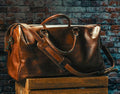 Benjamin Leather Duffle Bag by Mission Mercantile Leather Goods