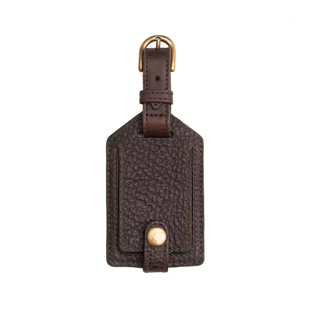 Campaign Leather Luggage Tag by Mission Mercantile Leather Goods