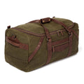 Campaign Waxed Canvas Large Duffle Bag by Mission Mercantile Leather Goods