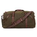 Campaign Waxed Canvas Large Duffle Bag by Mission Mercantile Leather Goods