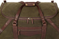 Campaign Waxed Canvas Large Duffle Bag by Mission Mercantile Leather Goods