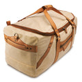 Campaign Waxed Canvas Large Duffle Bag by Mission Mercantile Leather Goods