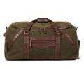 Campaign Waxed Canvas Large Duffle Bag by Mission Mercantile Leather Goods