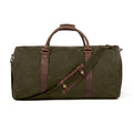 Campaign Waxed Canvas Large Field Duffle Bag by Mission Mercantile Leather Goods