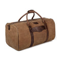 Campaign Waxed Canvas Large Field Duffle Bag by Mission Mercantile Leather Goods