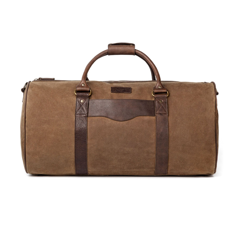 Campaign Waxed Canvas Large Field Duffle Bag by Mission Mercantile Leather Goods