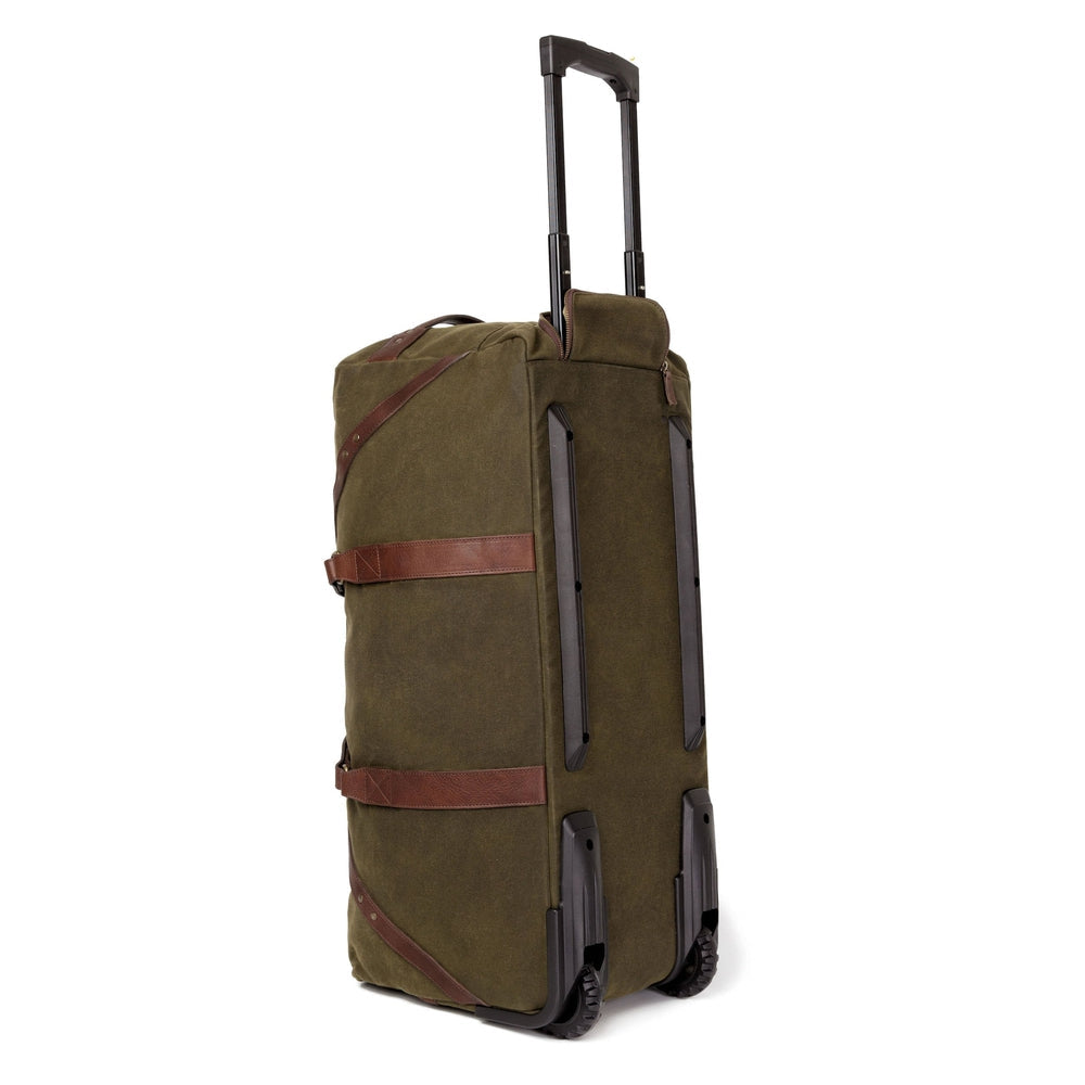 Campaign Waxed Canvas Large Roller Duffle Bag by Mission Mercantile Leather Goods