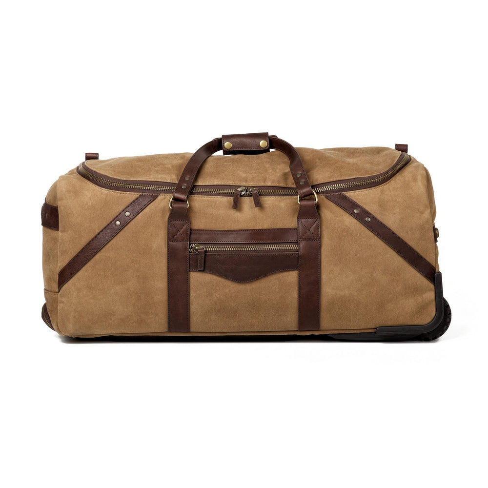 Campaign Waxed Canvas Large Roller Duffle Bag by Mission Mercantile Leather Goods