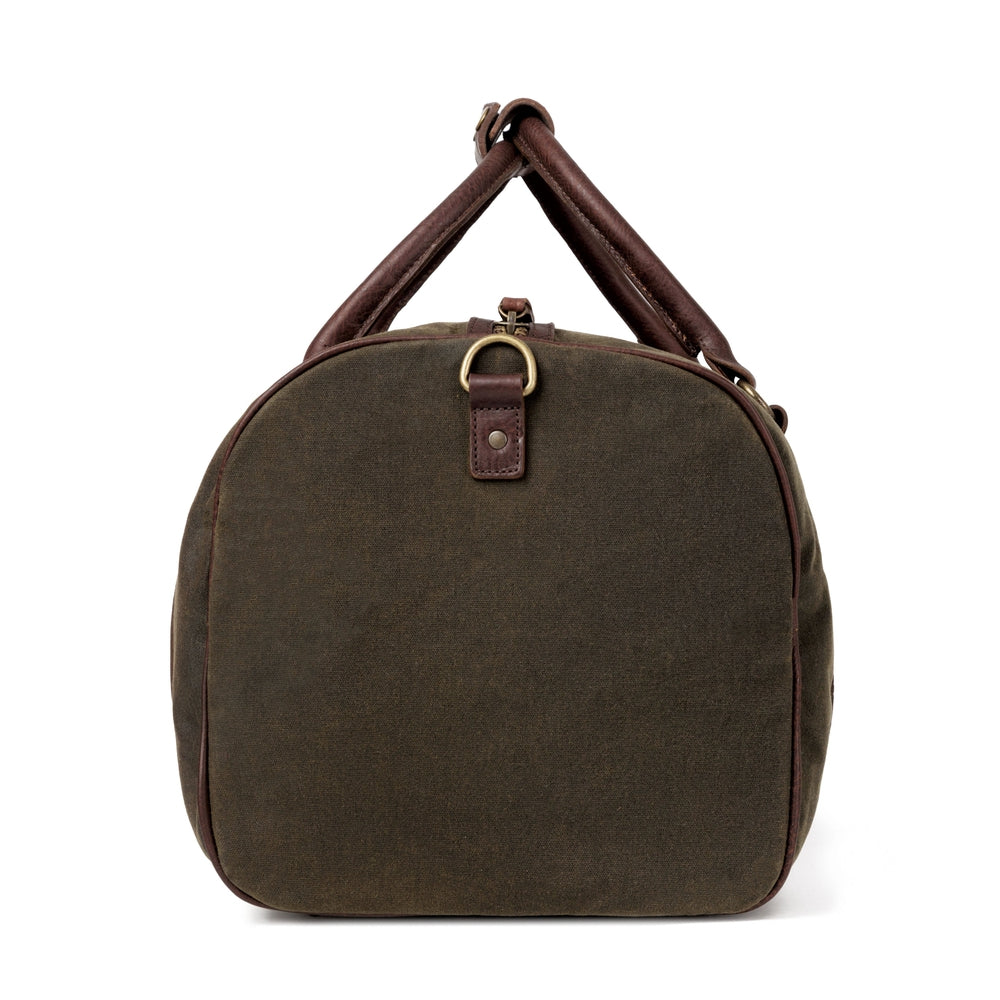 Campaign Waxed Canvas Medium Field Duffle Bag by Mission Mercantile Leather Goods