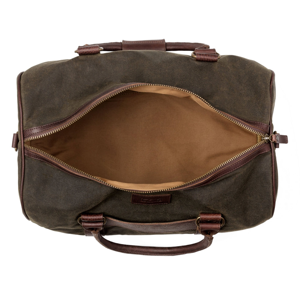 Campaign Waxed Canvas Medium Field Duffle Bag by Mission Mercantile Leather Goods