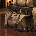 Campaign Waxed Canvas Medium Field Duffle Bag by Mission Mercantile Leather Goods