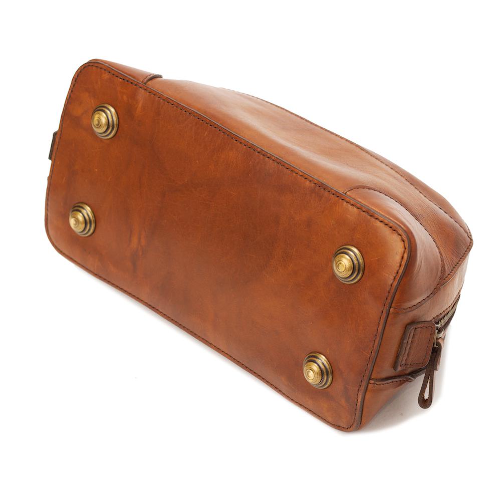 Heritage Leather Stateroom Wash Bag by Mission Mercantile Leather Goods