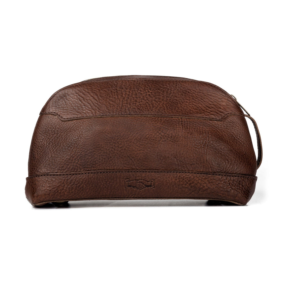 Heritage Leather Stateroom Wash Bag by Mission Mercantile Leather Goods