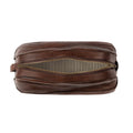 Heritage Leather Stateroom Wash Bag by Mission Mercantile Leather Goods